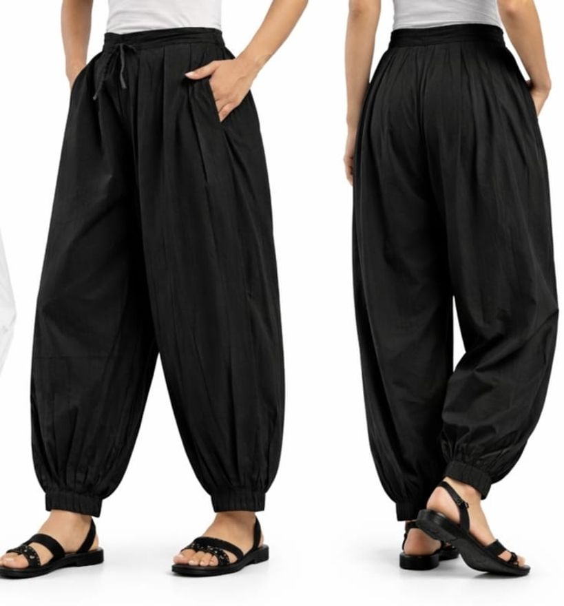 Pure Cotton Solid Women ["Black"] Salwar-image-33