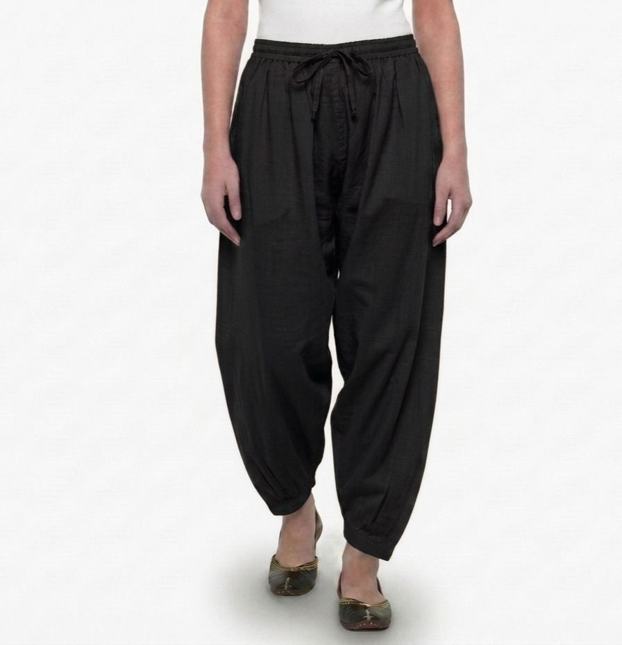 mitulgarments Pure Cotton Solid Women ["Black"] Salwar-picture-36