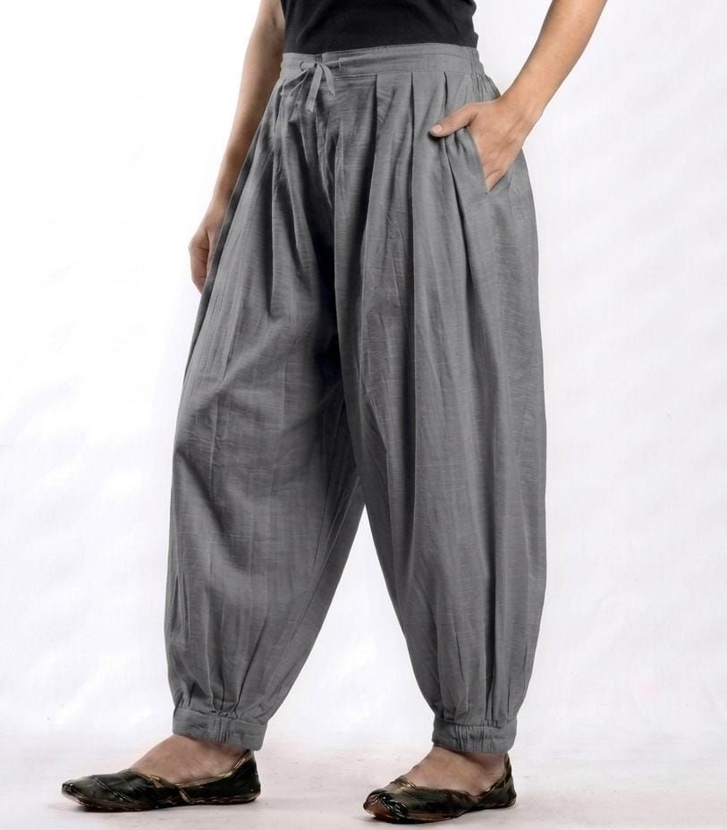 ritaafashion Pure Cotton Solid Women ["Grey"] Salwar-picture-32