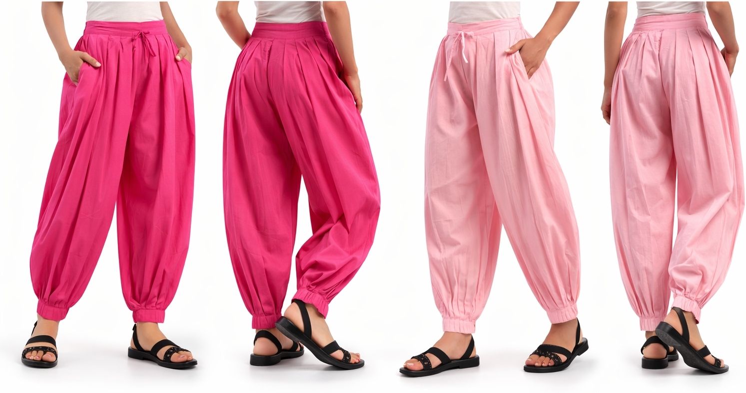 radhakrisnabastralaya Pure Cotton Solid Women ["Pink"] Salwar-picture-38