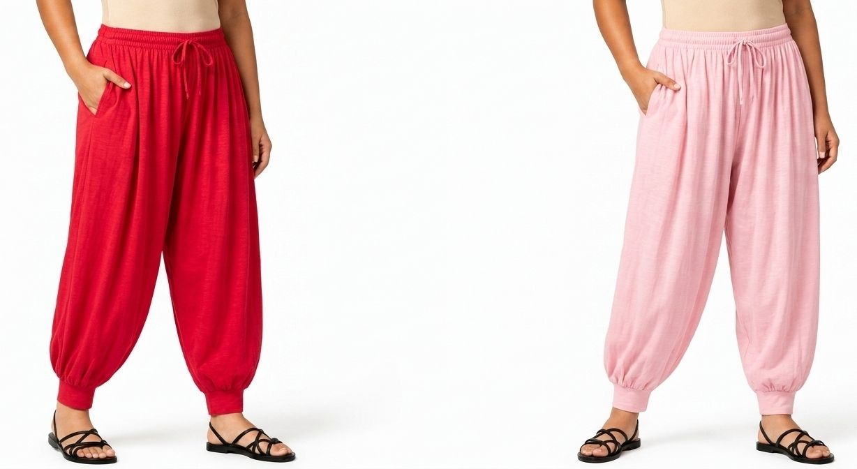 bapigarments Pure Cotton Solid Women ["Red"] Salwar-picture-36