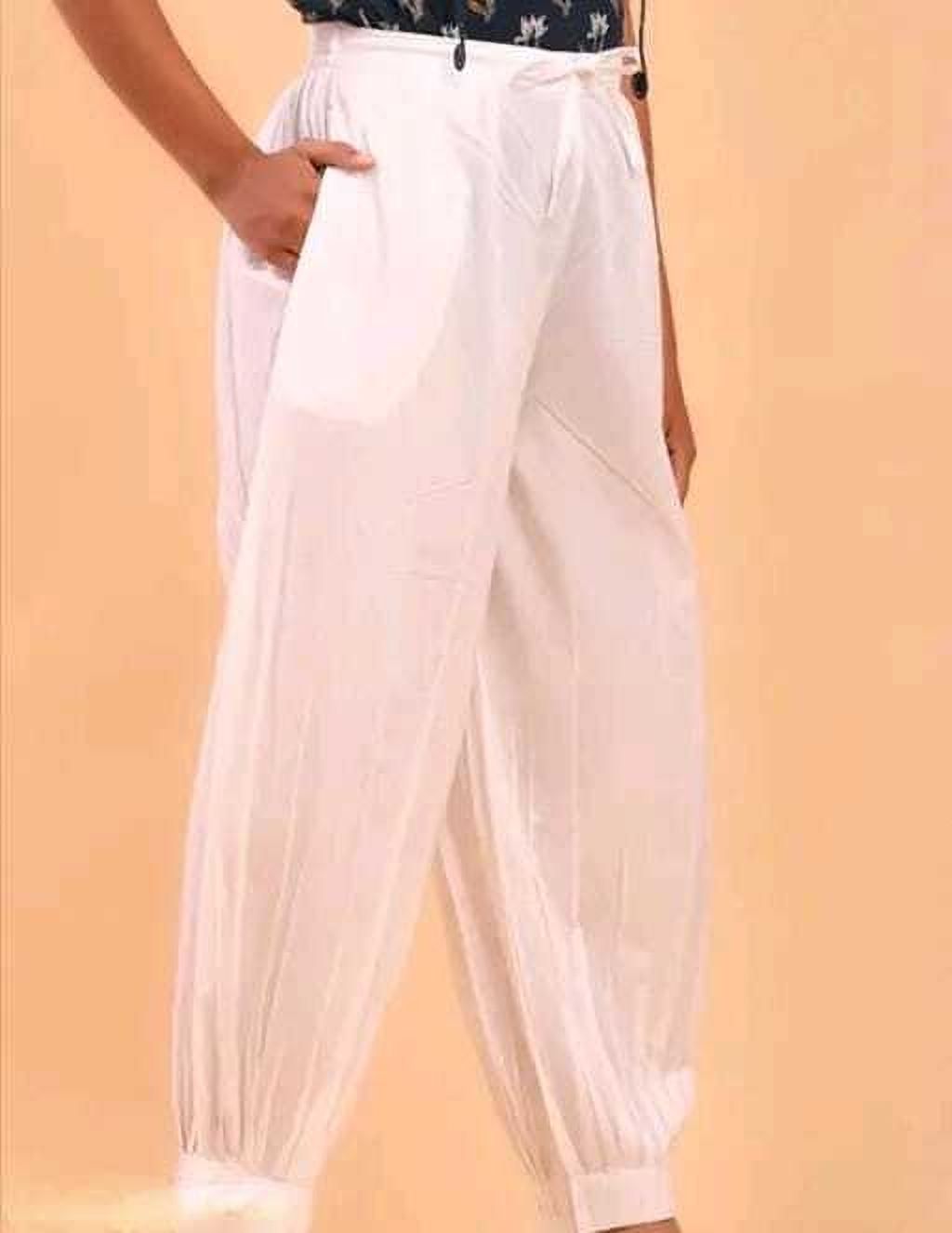 sitarama Pure Cotton Solid Women ["White"] Salwar-picture-48