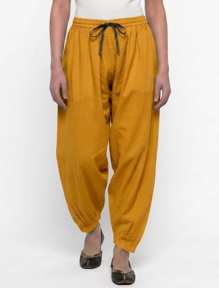 jimitex Pure Cotton Solid Women ["Yellow"] Salwar-picture-15