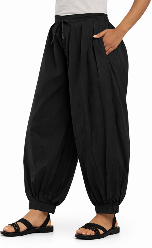 Pure Cotton Solid Women ["Black"] Salwar-image-47
