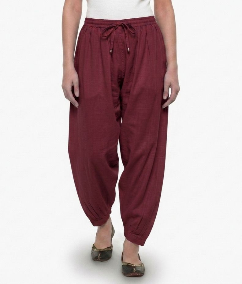 mitulgarments Pure Cotton Solid Women ["Maroon"] Salwar-picture-26