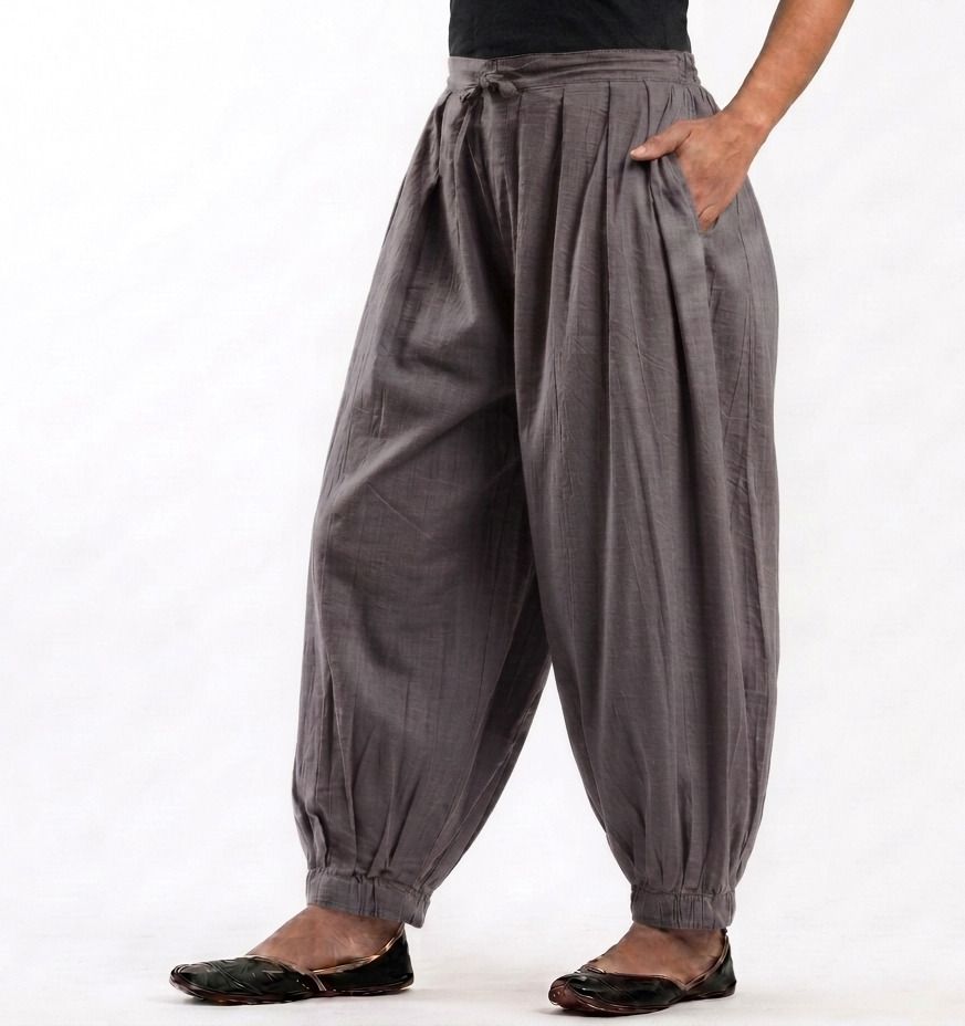 radharaaman fashion Pure Cotton Solid Women ["Grey"] Salwar-picture-29