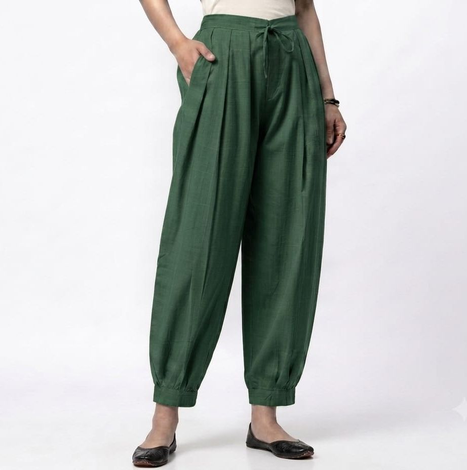 jimitex Pure Cotton Solid Women ["Green"] Salwar-picture-14