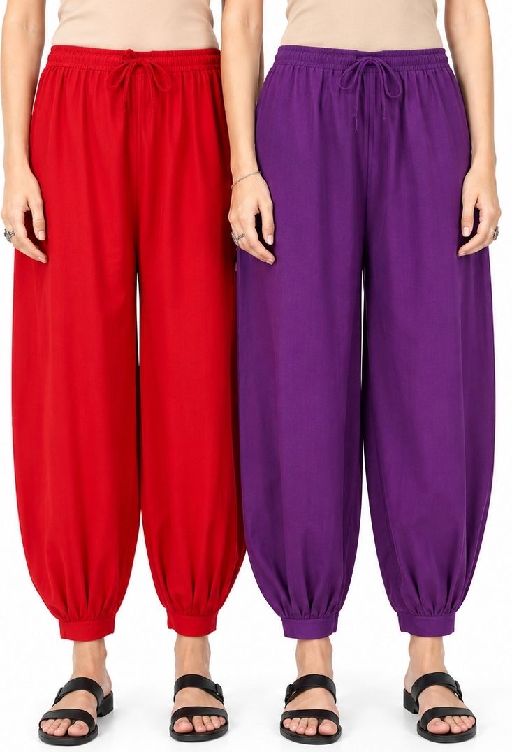 radhakrisnabastralaya Pure Cotton Solid Women ["Red"] Salwar-picture-19
