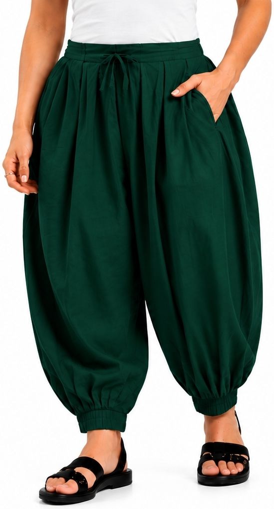 Pure Cotton Solid Women ["Dark Green"] Salwar-image-42