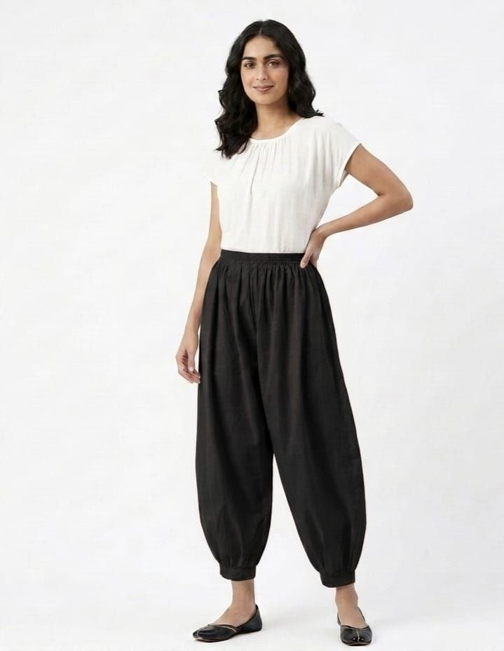 Pure Cotton Solid Women ["Black"] Salwar-image-34