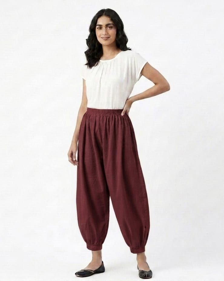 sitarama Pure Cotton Solid Women ["Maroon"] Salwar-picture-17