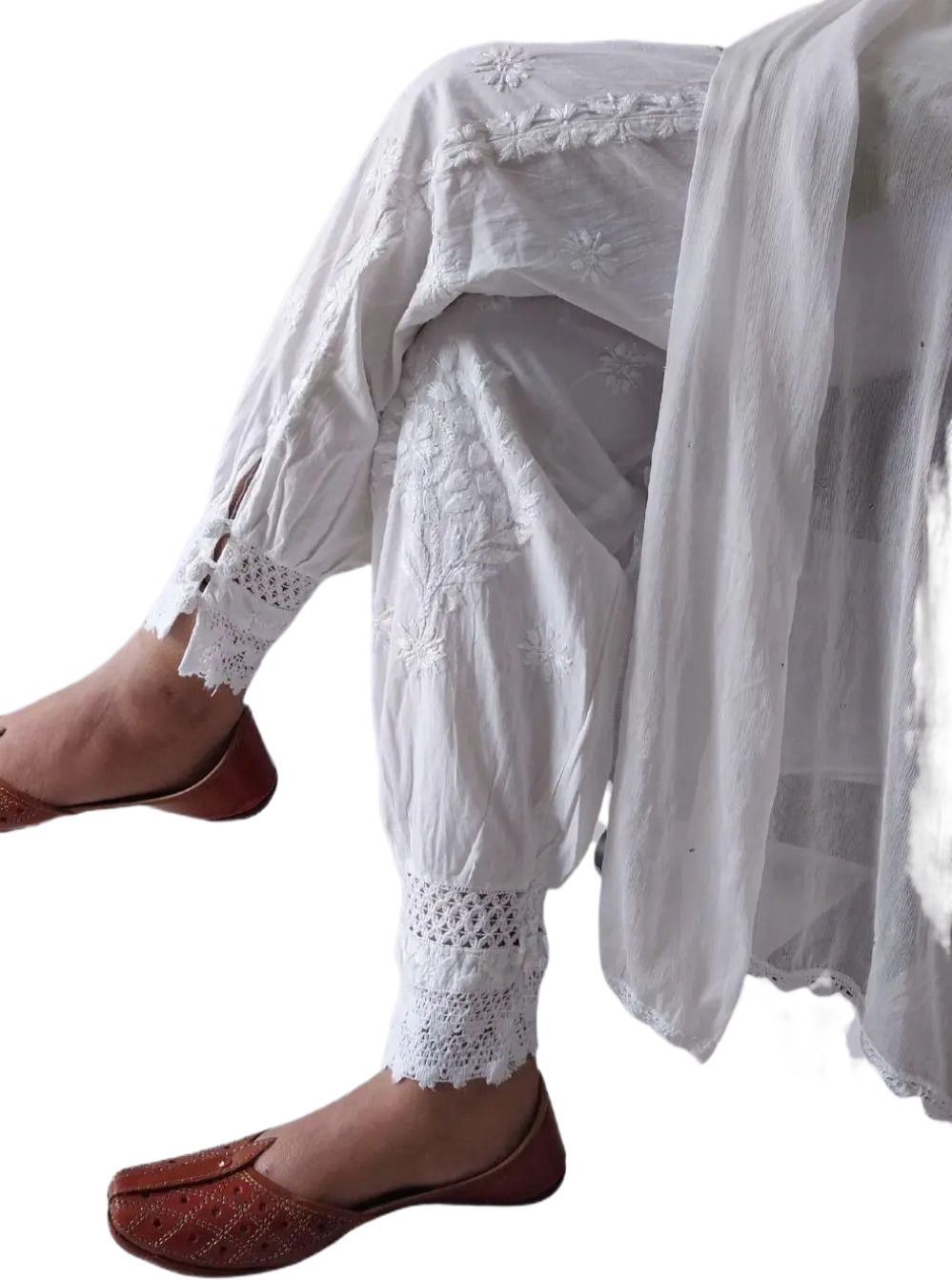 nazaqat Pure Cotton Embroidered Women ["Green"] Salwar-picture-20