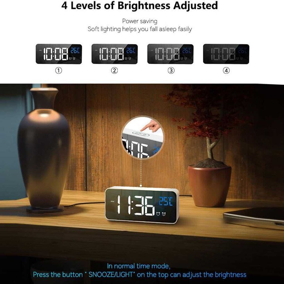 gnastas Digital White Clock-picture-40