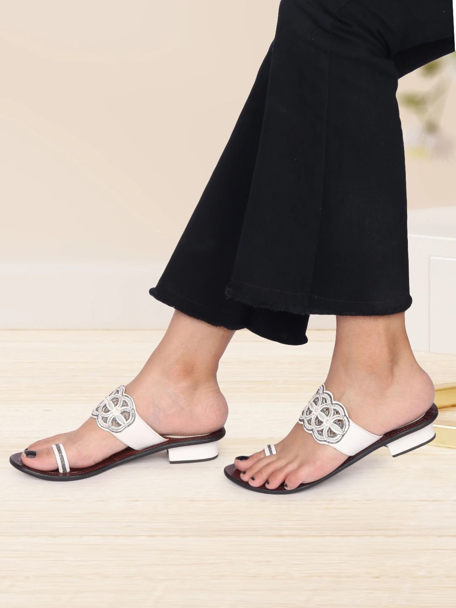 Women PT-K536 Pure Leather Summer Trendy Premium Comfort Fit Heels Sandal-image-5