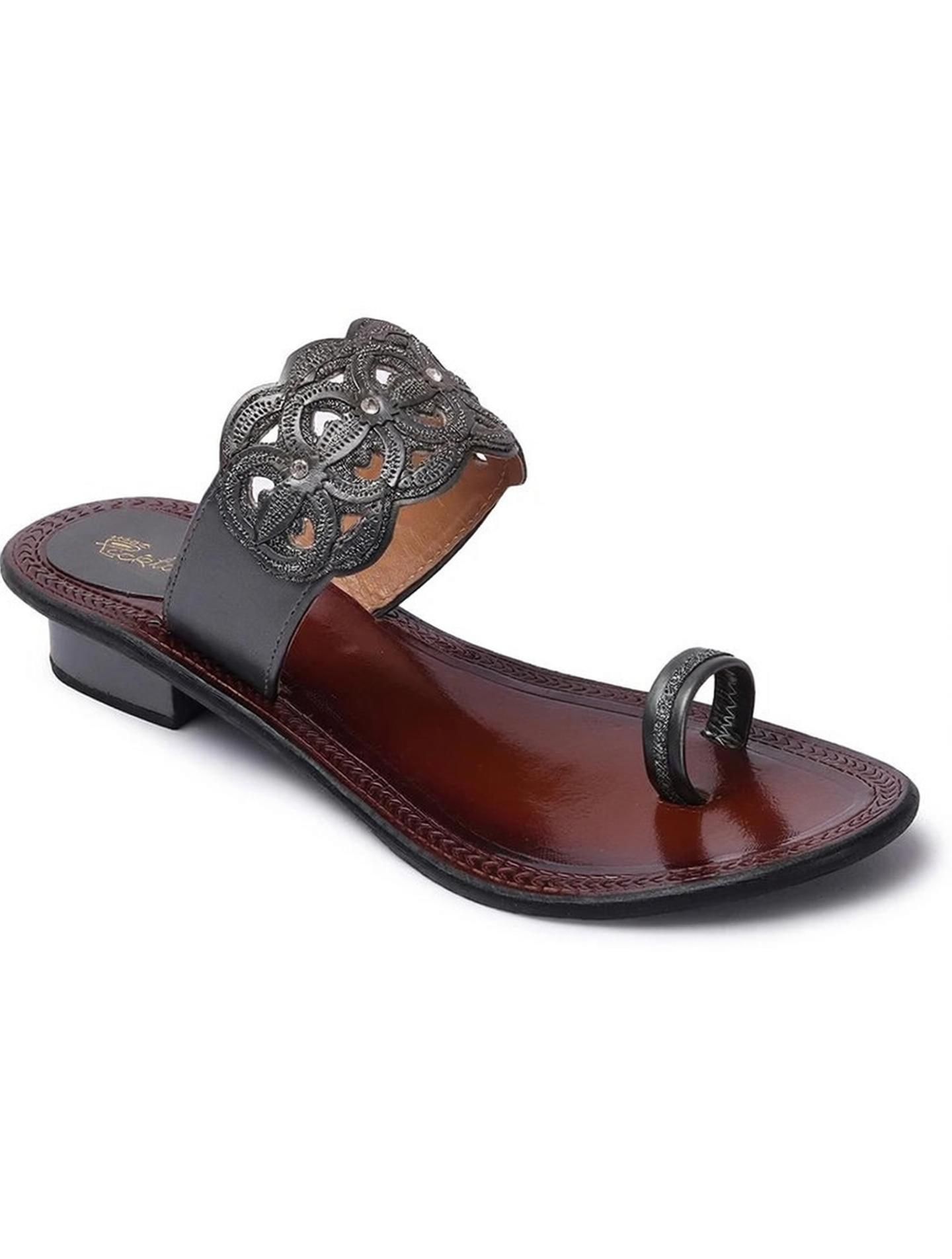 picktoes Women PT-K536 Pure Leather Summer Trendy Premium Comfort Fit Heels Sandal-picture-9