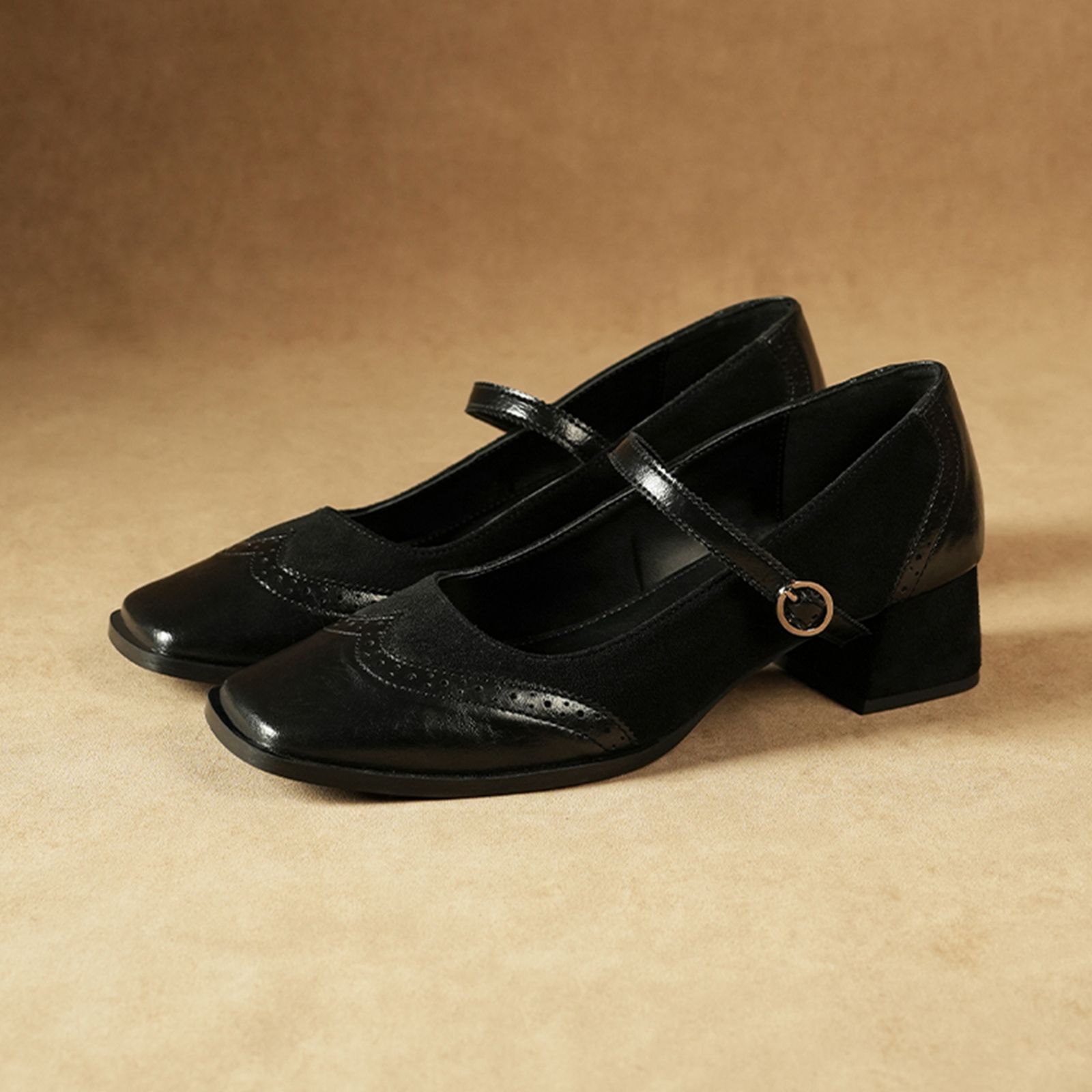 theater Women Duchess Block Heels Heels Sandal-picture-49