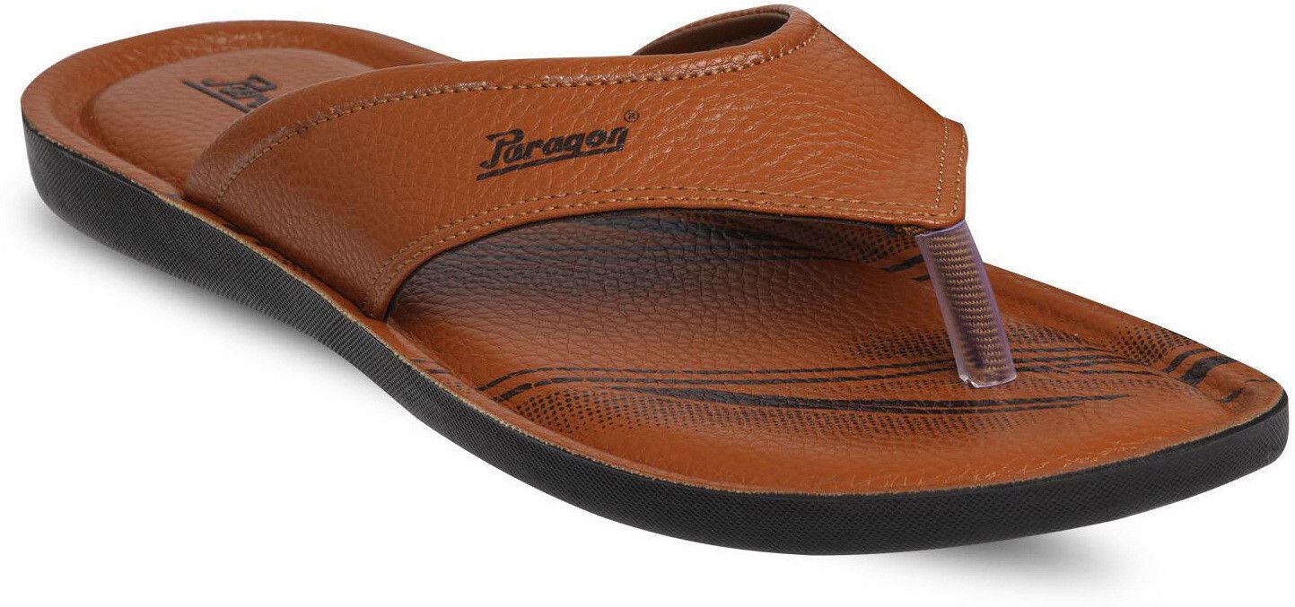 Men Paragon PUK2223G Men's Slip-on Tan Sandals for Men | Comfortable Sole & Durable Sandal-picture-11