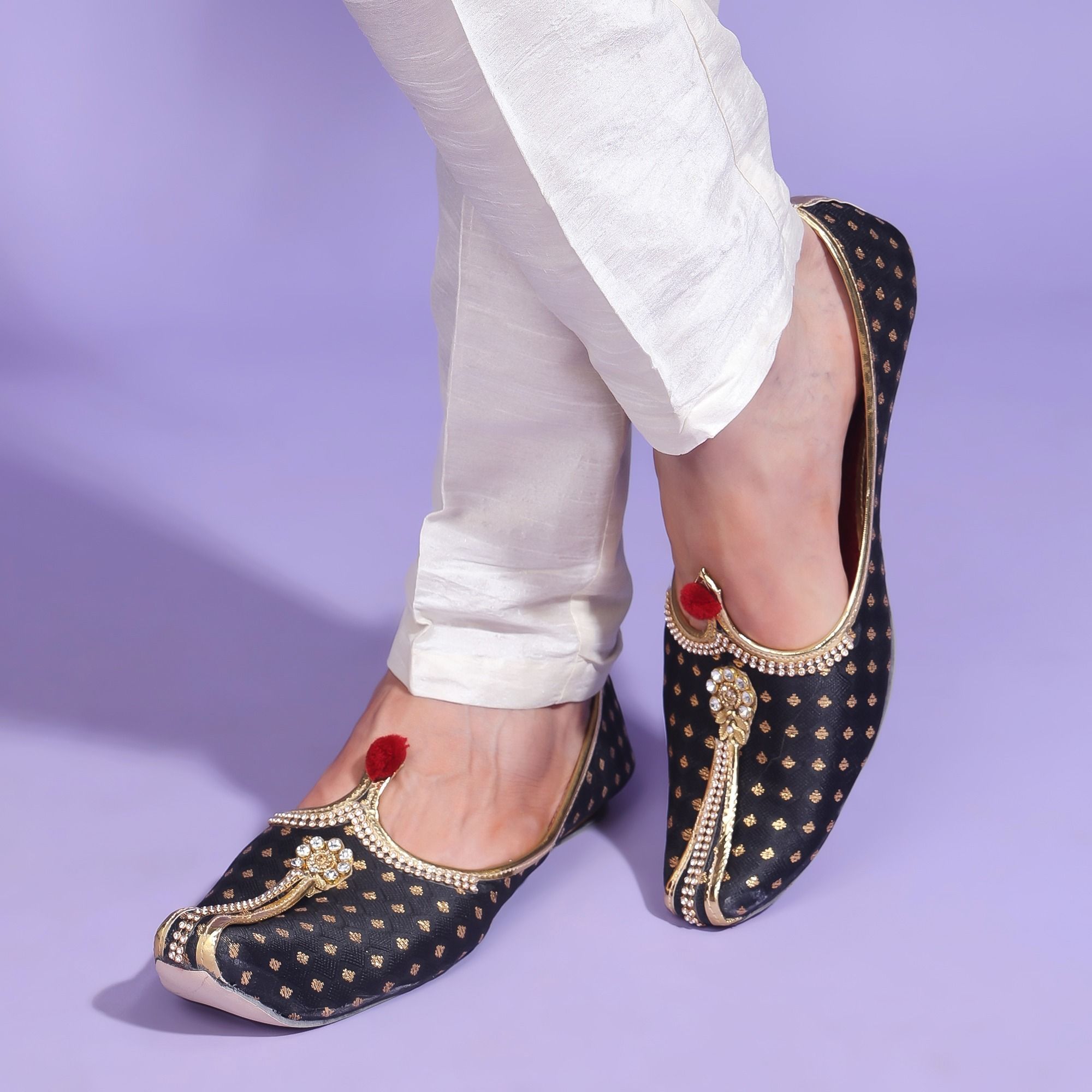 Wedding jutti for men|sherwani jutti for men| juti men|mojaris for men Slip On For Men-image-49