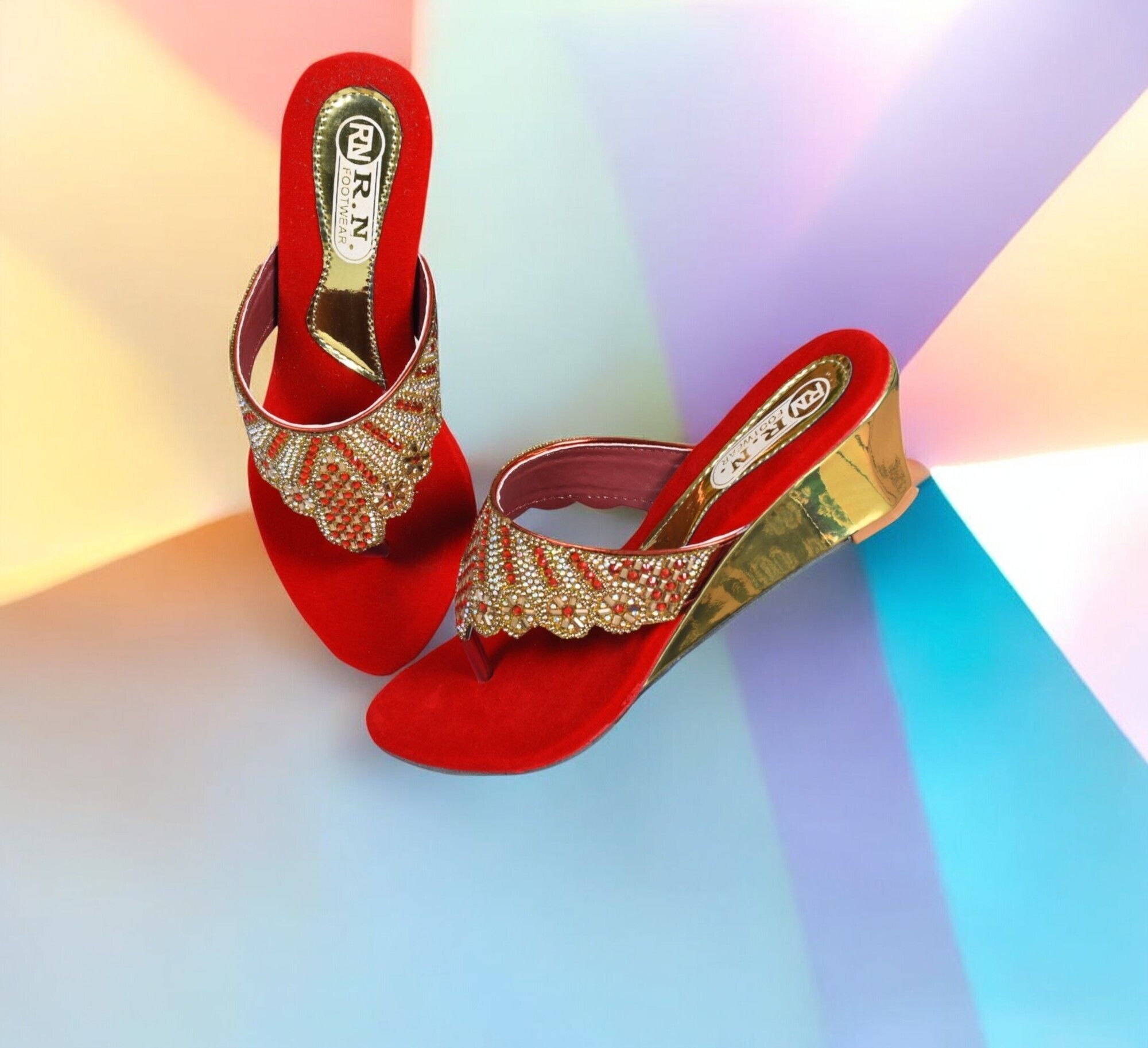 r.n footwear Women Wedges Sandal-picture-27