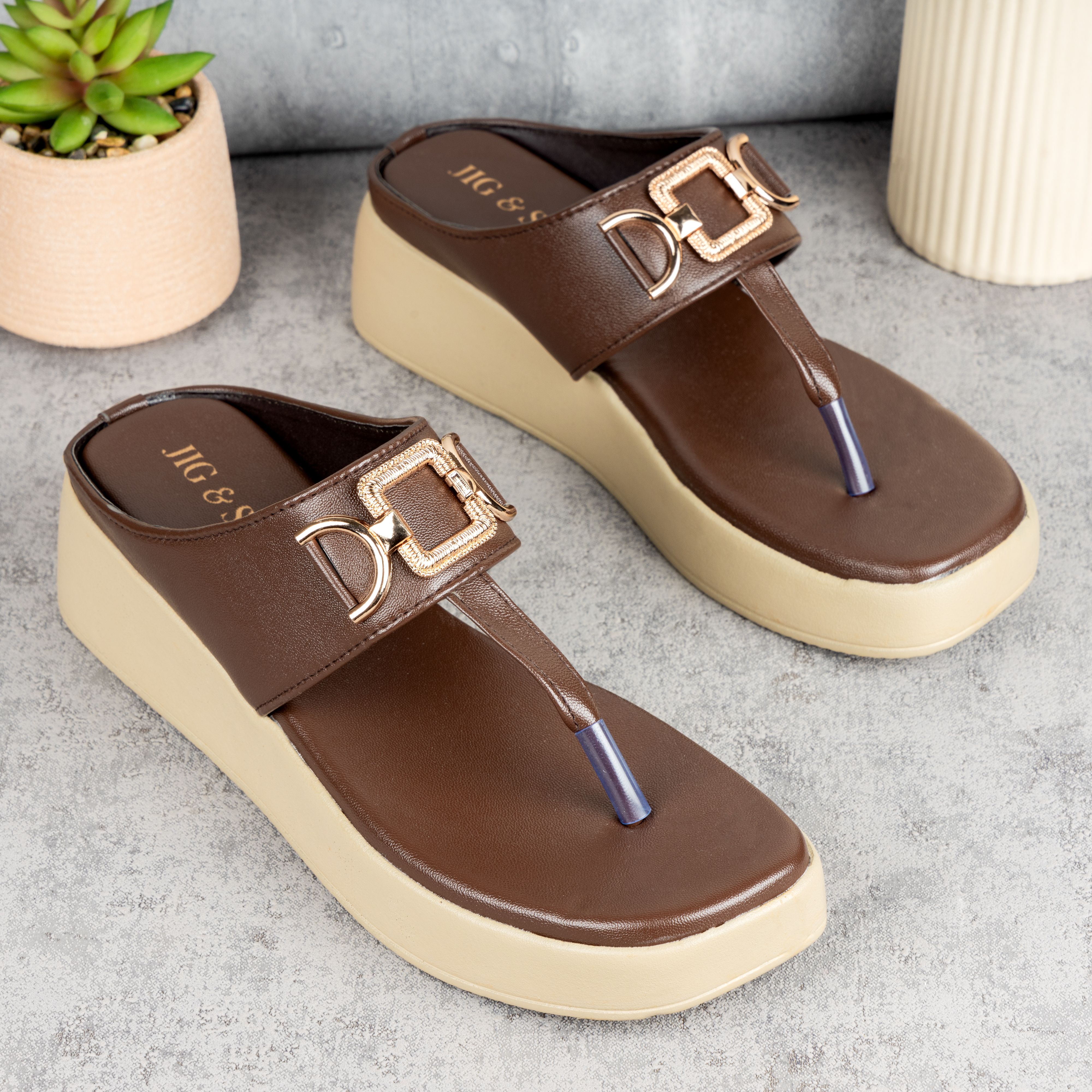 jig & sid Women Wedges Sandal-picture-22