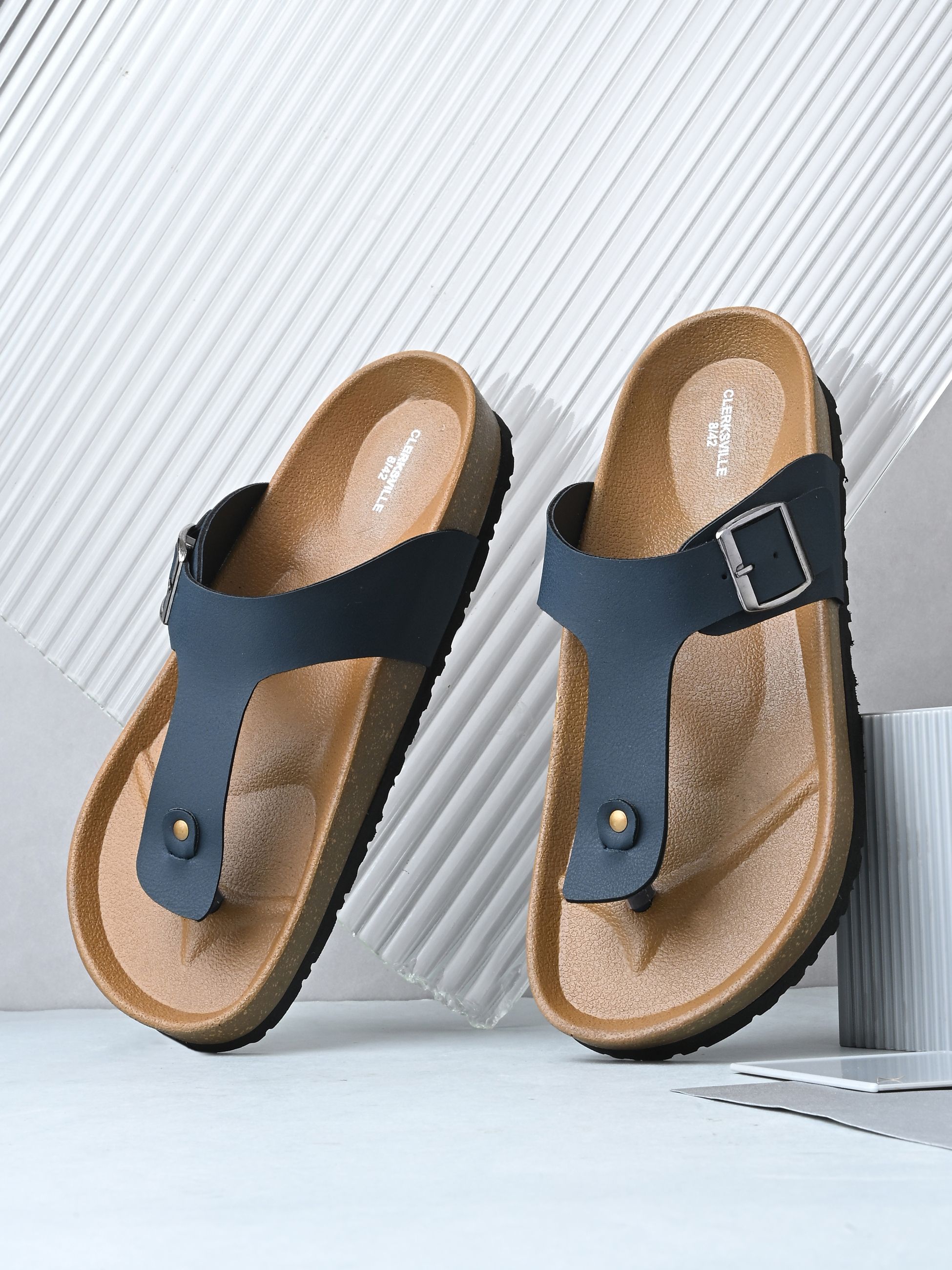 clerksville Men Slip-On Open Toe Casual Synthetic with PU Footbed & Arch Support Sandal-picture-10