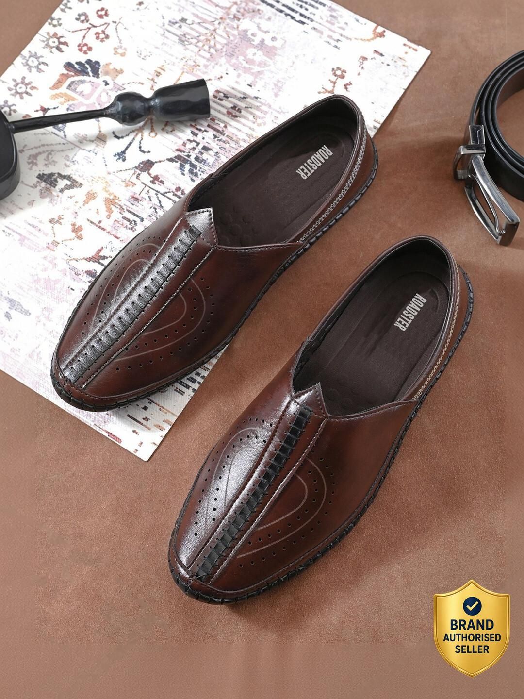 roadster Men Mujari Style Slip On Loafers for Ethnic Casual Party Wear Footwear Loafers For Men-picture-21
