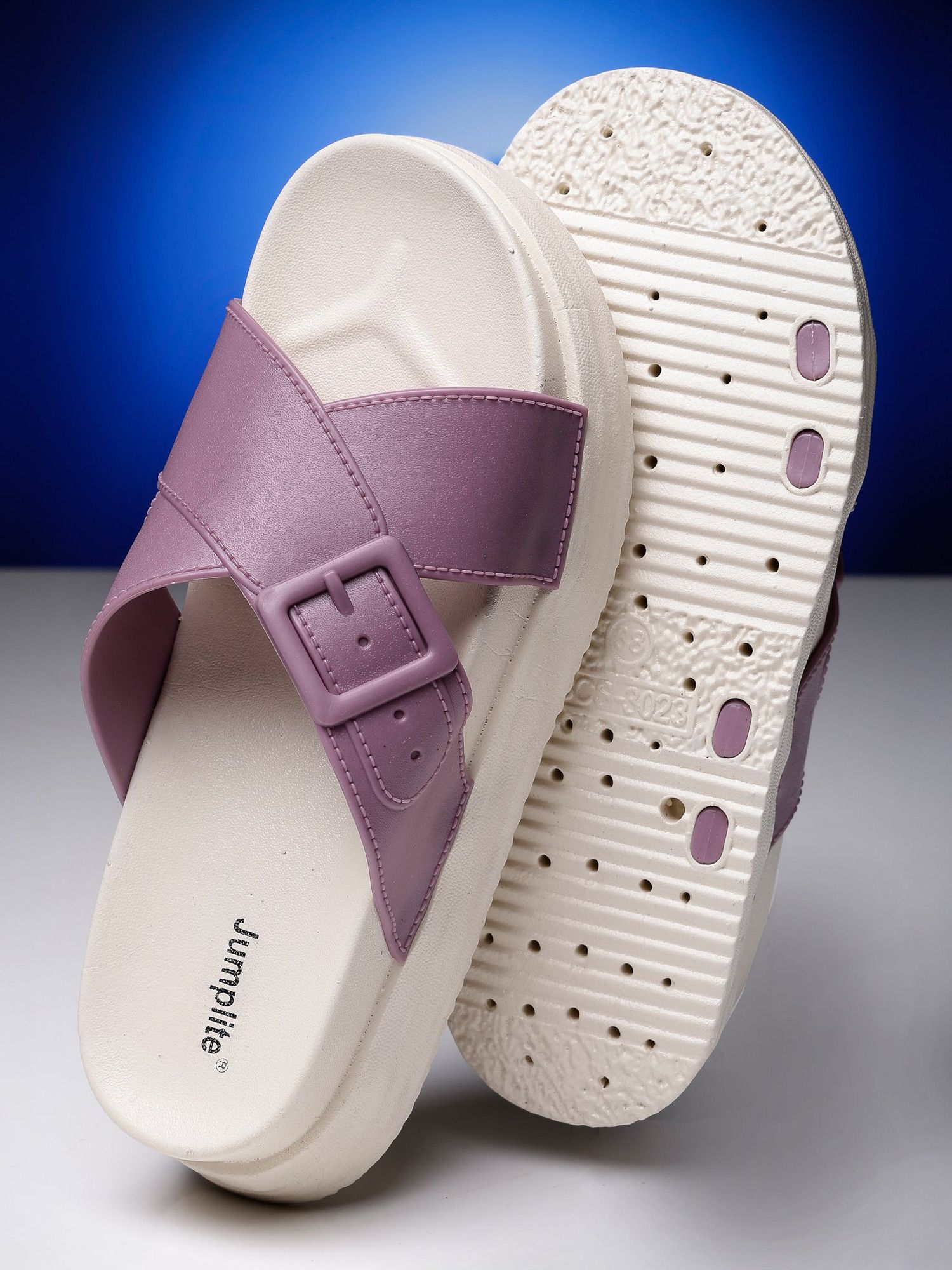 jumplite Women Lightweight Comfort Summer Trendy Premium Stylish Party Casual Extra Soft Wedges Sandal-picture-12