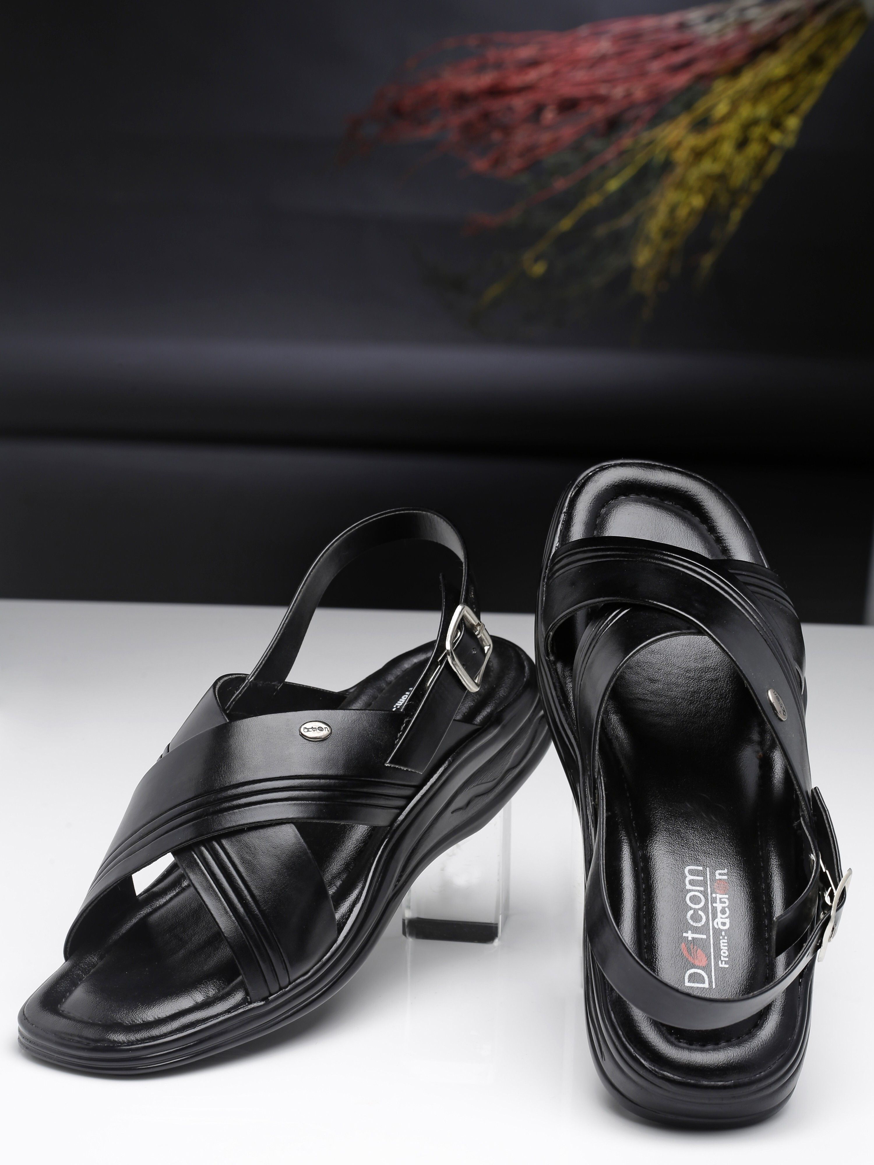 Men Lightweight | Comfortable | Trendy | Daily Wear | Synthetic Leather Casual Sandal-image-42