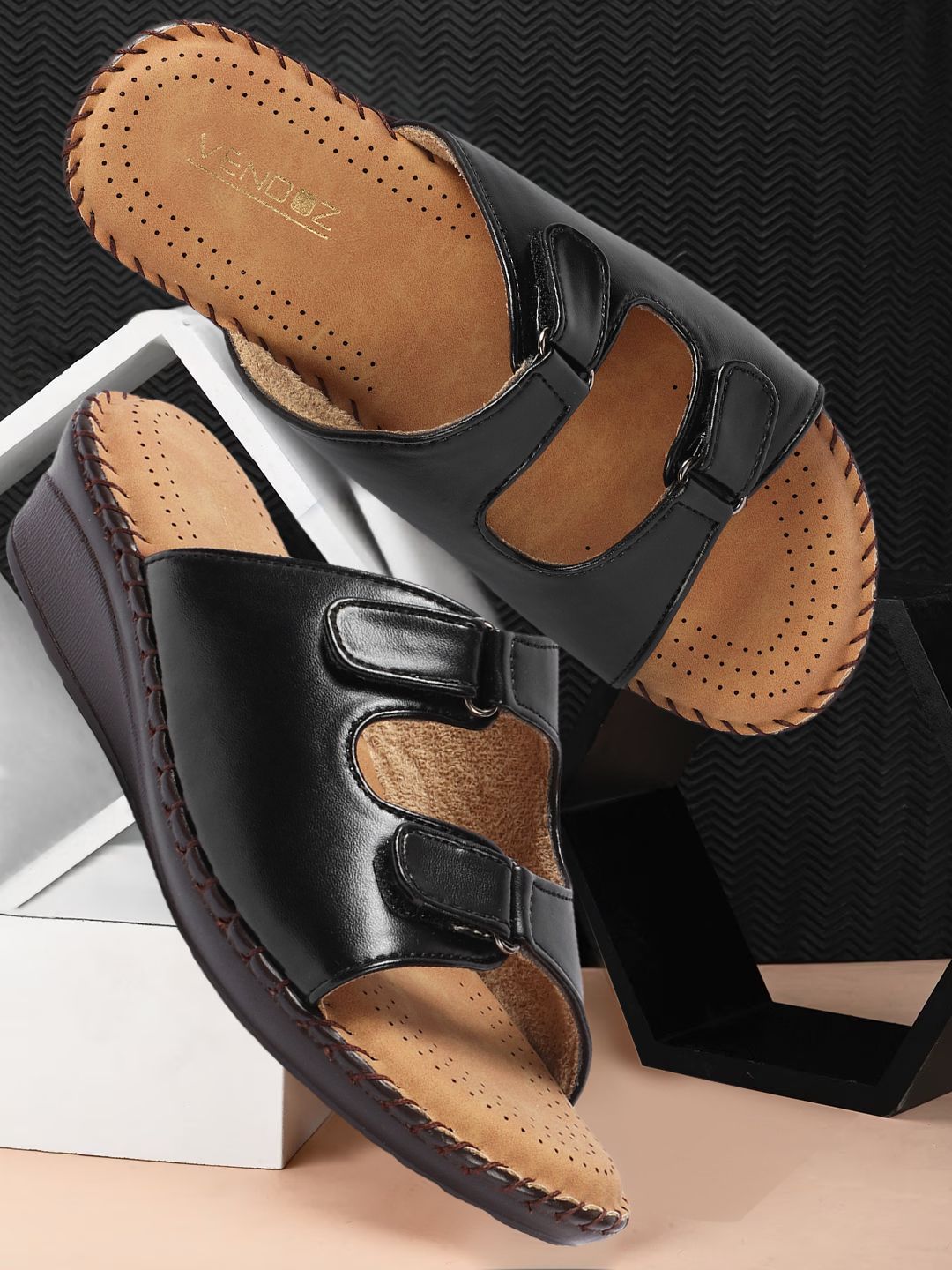Women VENDOZ DOCTOR ORTHOPEDIC MEMORY FOAM SANDALS Wedges Sandal-picture-10