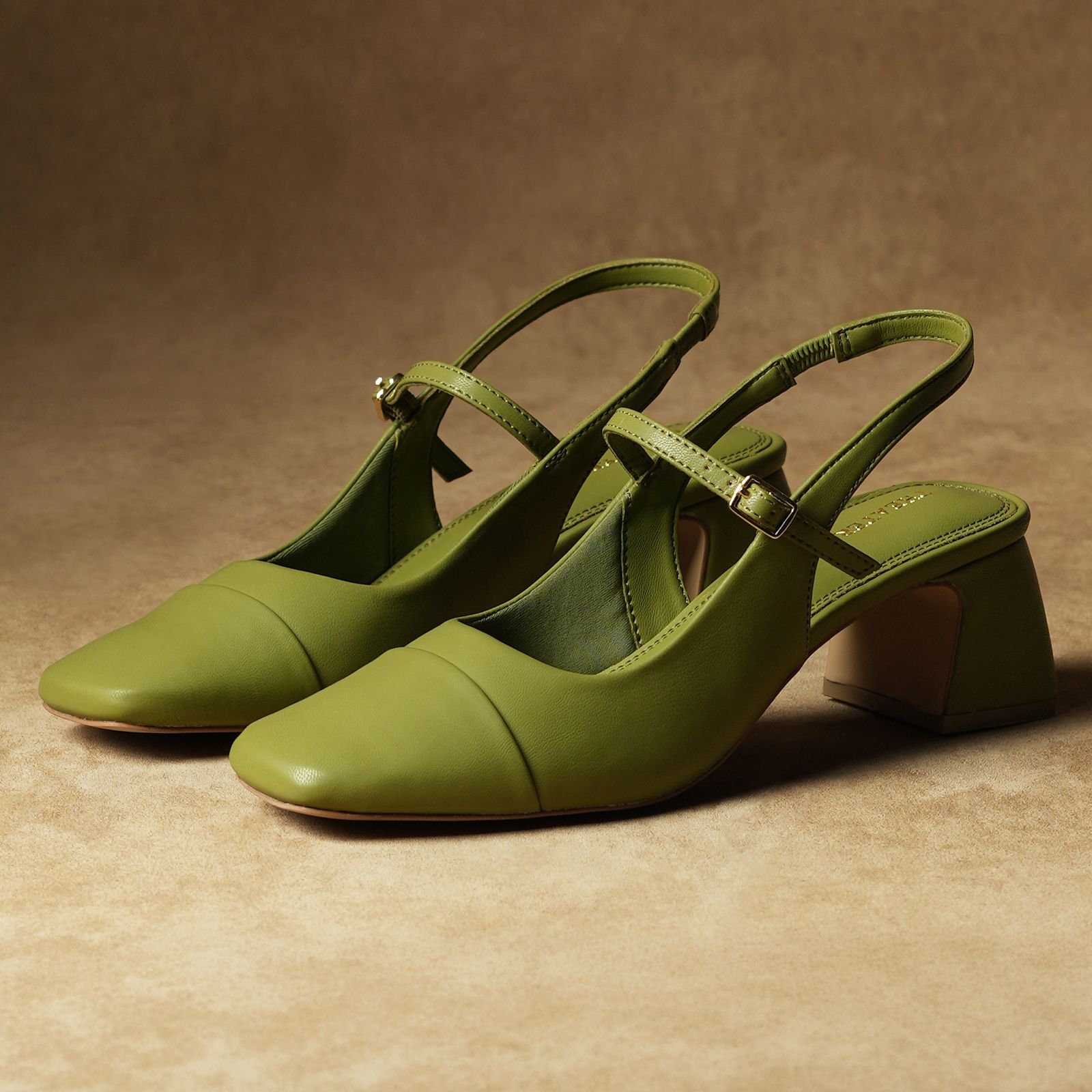 theater Women Twiggy Bride Green Block Heels Heels Sandal-picture-39