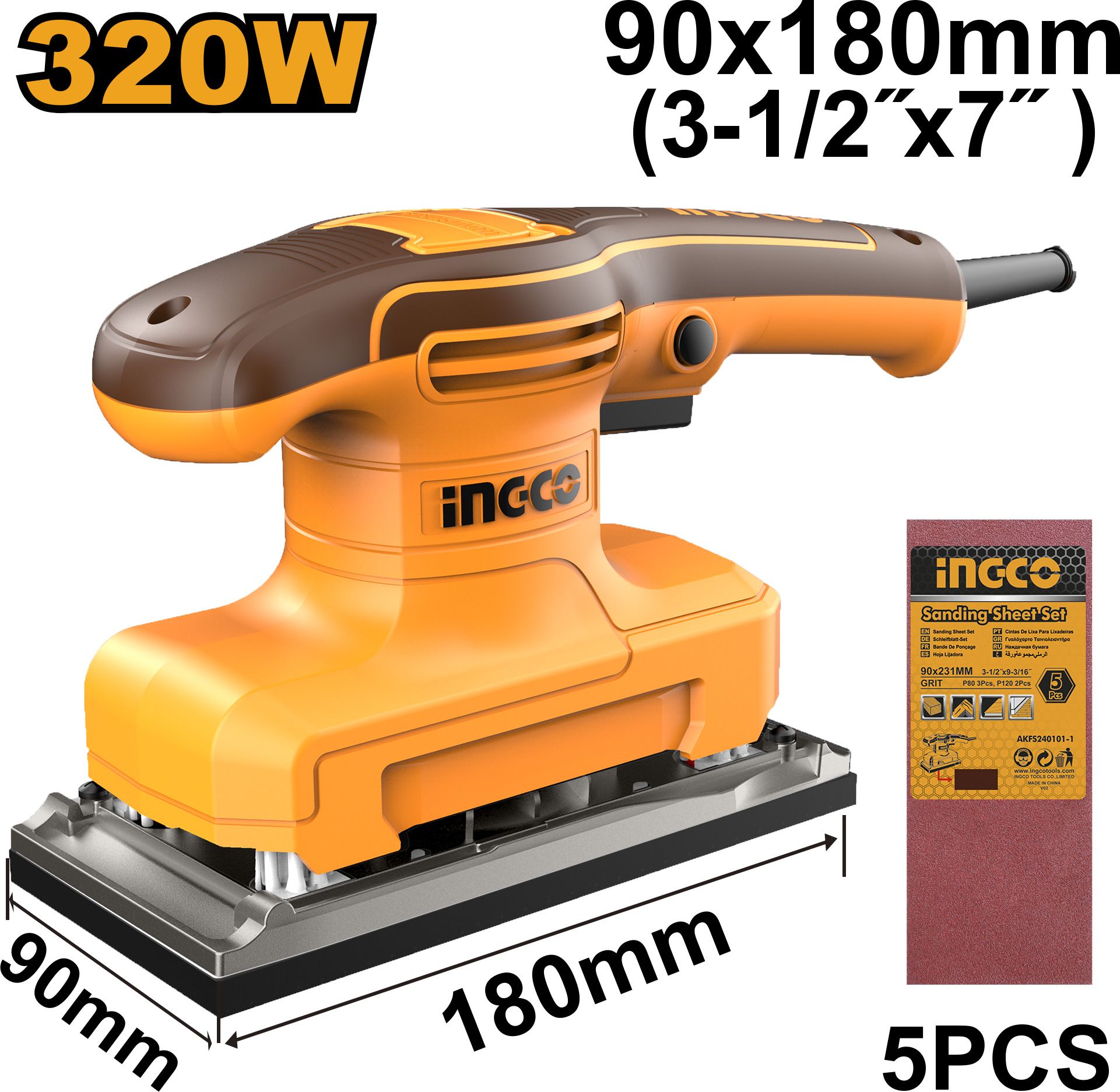 ingco FS3216 7 inch Straight-line Sander-picture-13