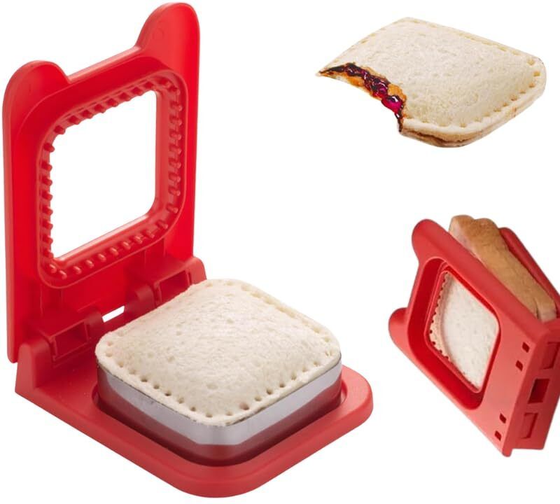 drumstone Kids Sandwich Cutter & Sealer – DIY Bread Press Gift for Lunchbox Snacks Toast-picture-31