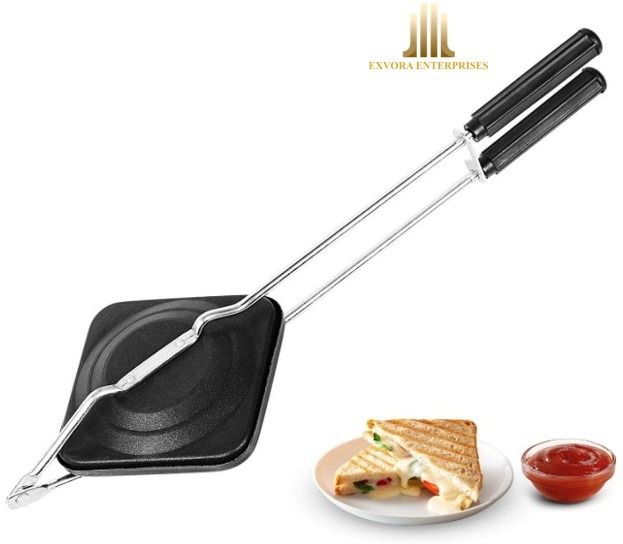 Exvora's Non-Stick Aluminium Mini Gas Toaster | Bread Grill Sandwich Maker Toast-image-37