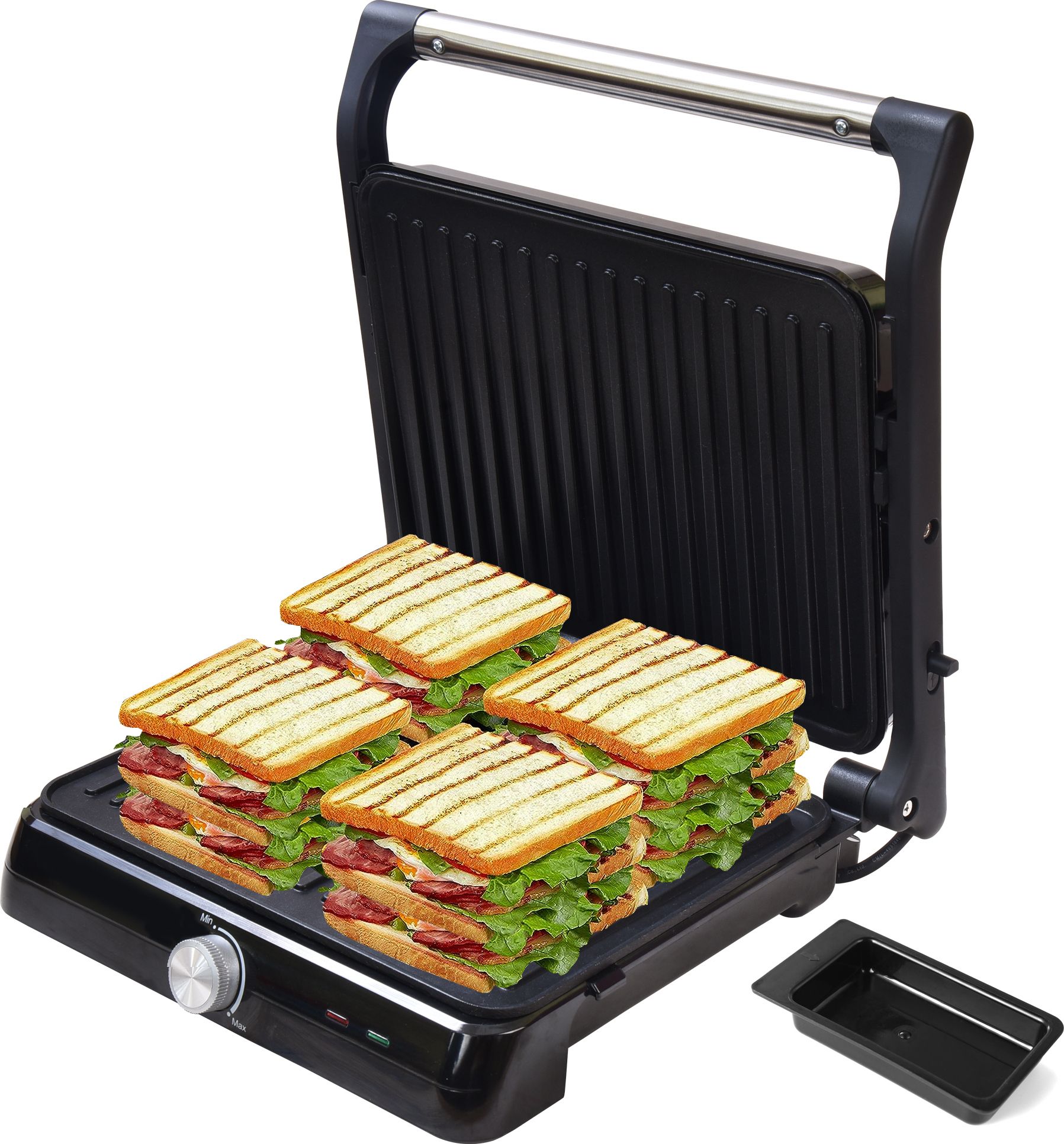 Jumbo Sandwich Maker grill toast with Floating Hinges, 2000 Watts, 4 Slice Open Grill, Grill-image-43