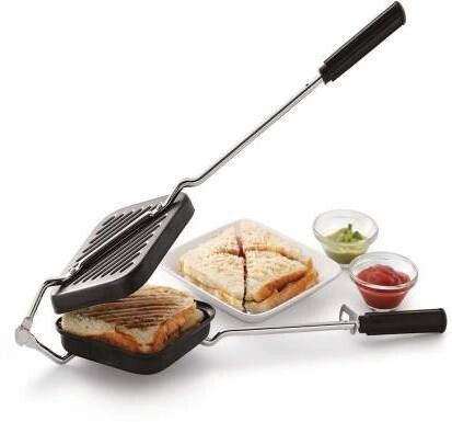 Premium Non-Stick Aluminium Grill Sandwich Toaster/Sandwich Maker/Gas Toaster/Gas Griller/Griller/Bread Griller/Instant Toaster Maker Pizza Pan
