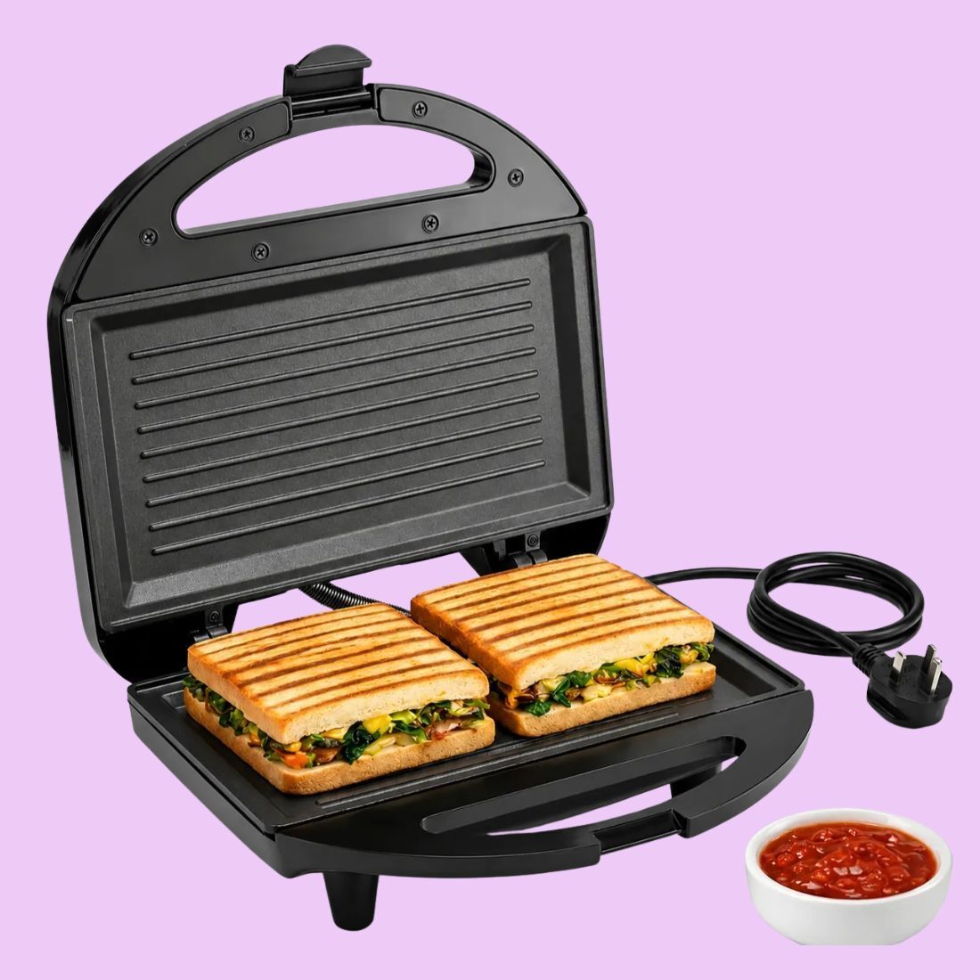 thirdwind Ultimate Powerful Premium & Imported Quality 800 W Sandwich Maker Toast, Grill39 Toast Sandwich Maker-picture-20