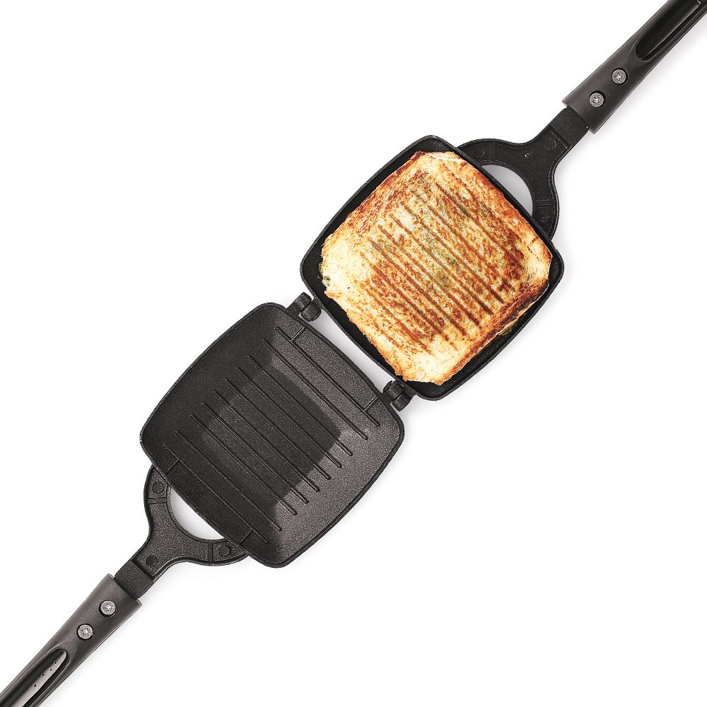 Optima Non-Stick Aluminum Toaster Gas Compatible Sandwich Maker Toast