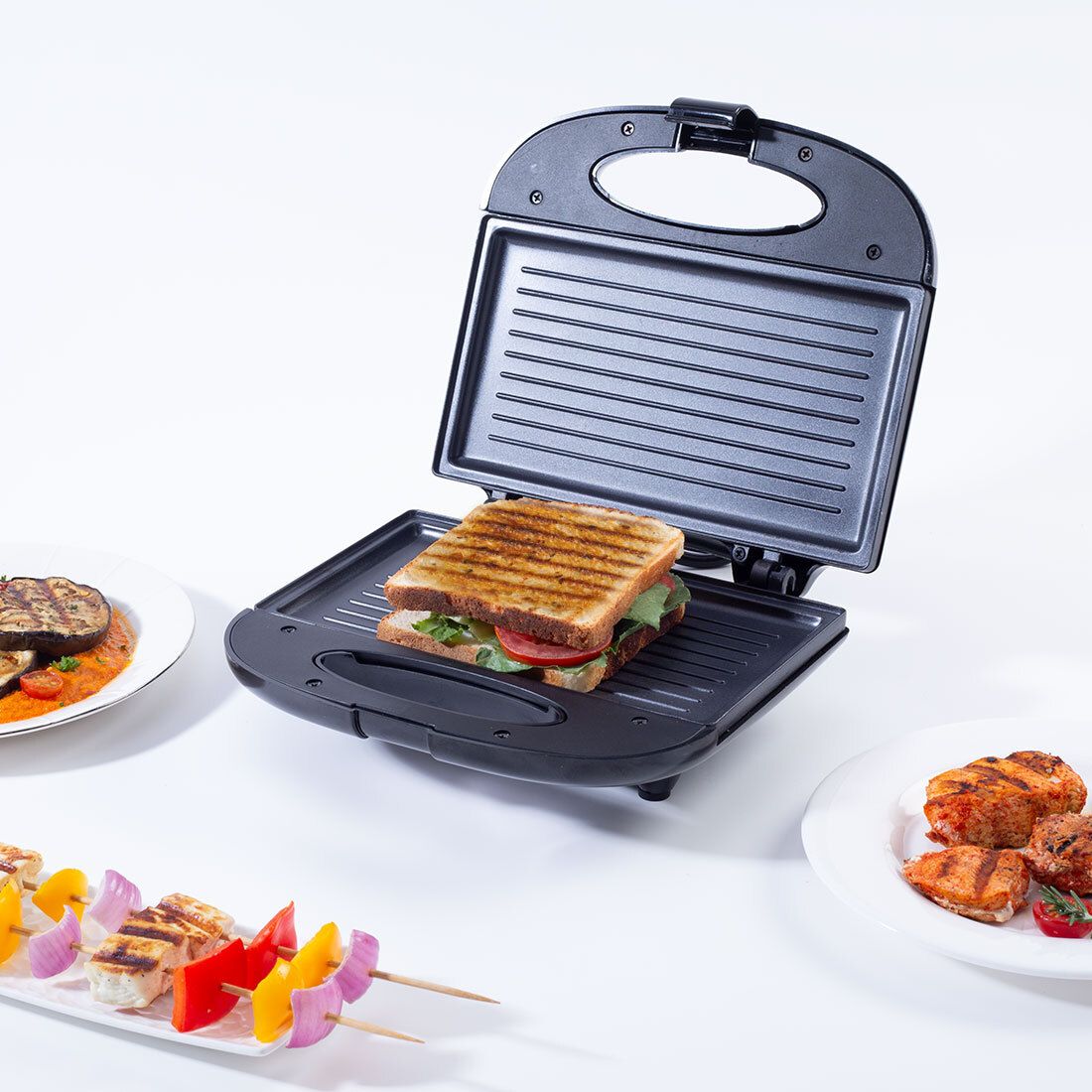 wonderchef Prato Plus Griller 800 Watt, Sandwich Maker, Grill-picture-7