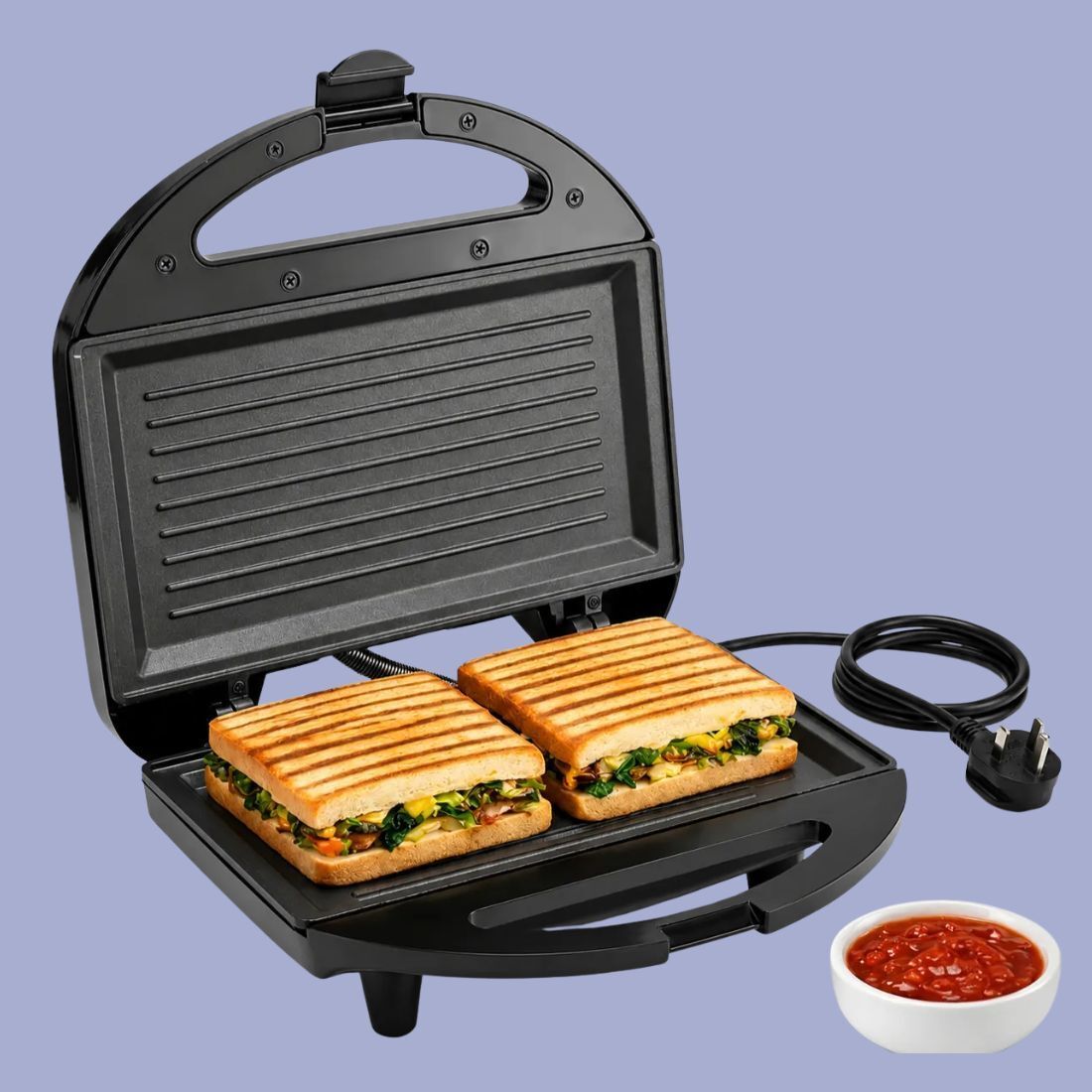 thirdwind Ultimate Powerful Premium & Imported Quality 800 W Sandwich Maker Toast, Grill23 Toast Sandwich Maker-picture-26