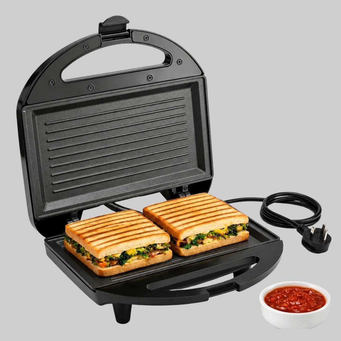 thirdwind Ultimate Powerful Premium & Imported Quality 800 W Sandwich Maker Toast, Grill36 Toast Sandwich Maker-picture-23