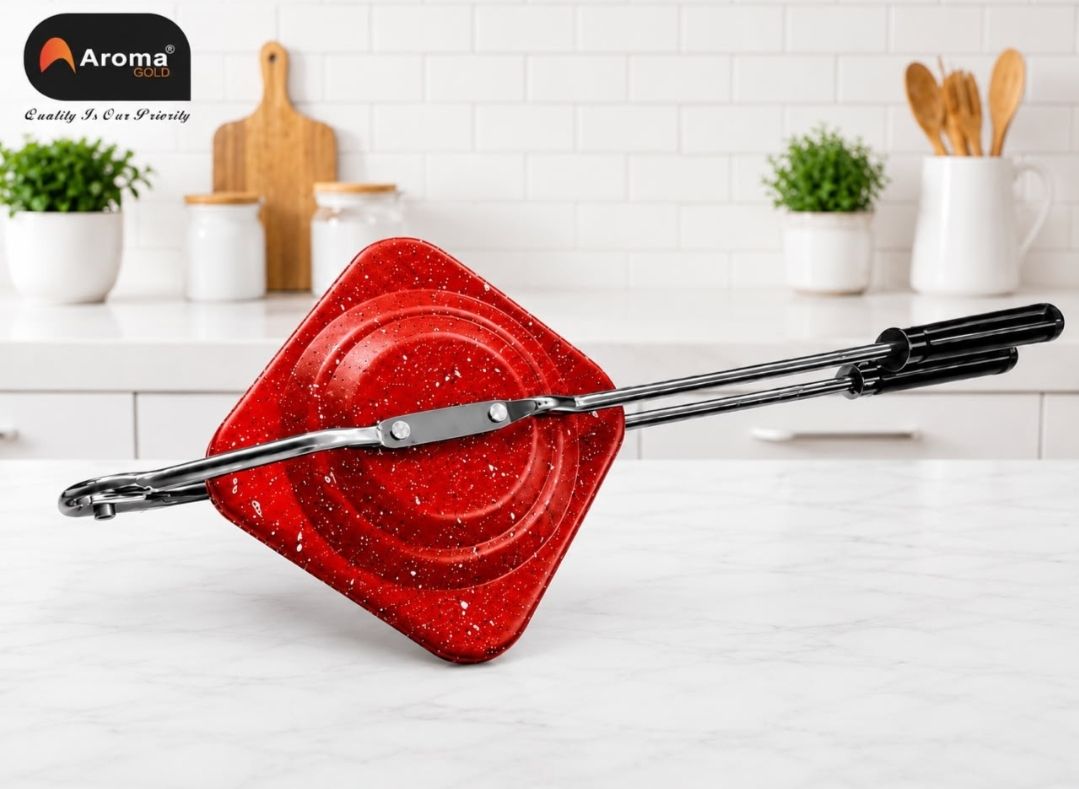 aromagold Granite Marble coated Non-Stick manual Regular Sandwich Maker Toaster Toast Sandwich Maker-picture-10