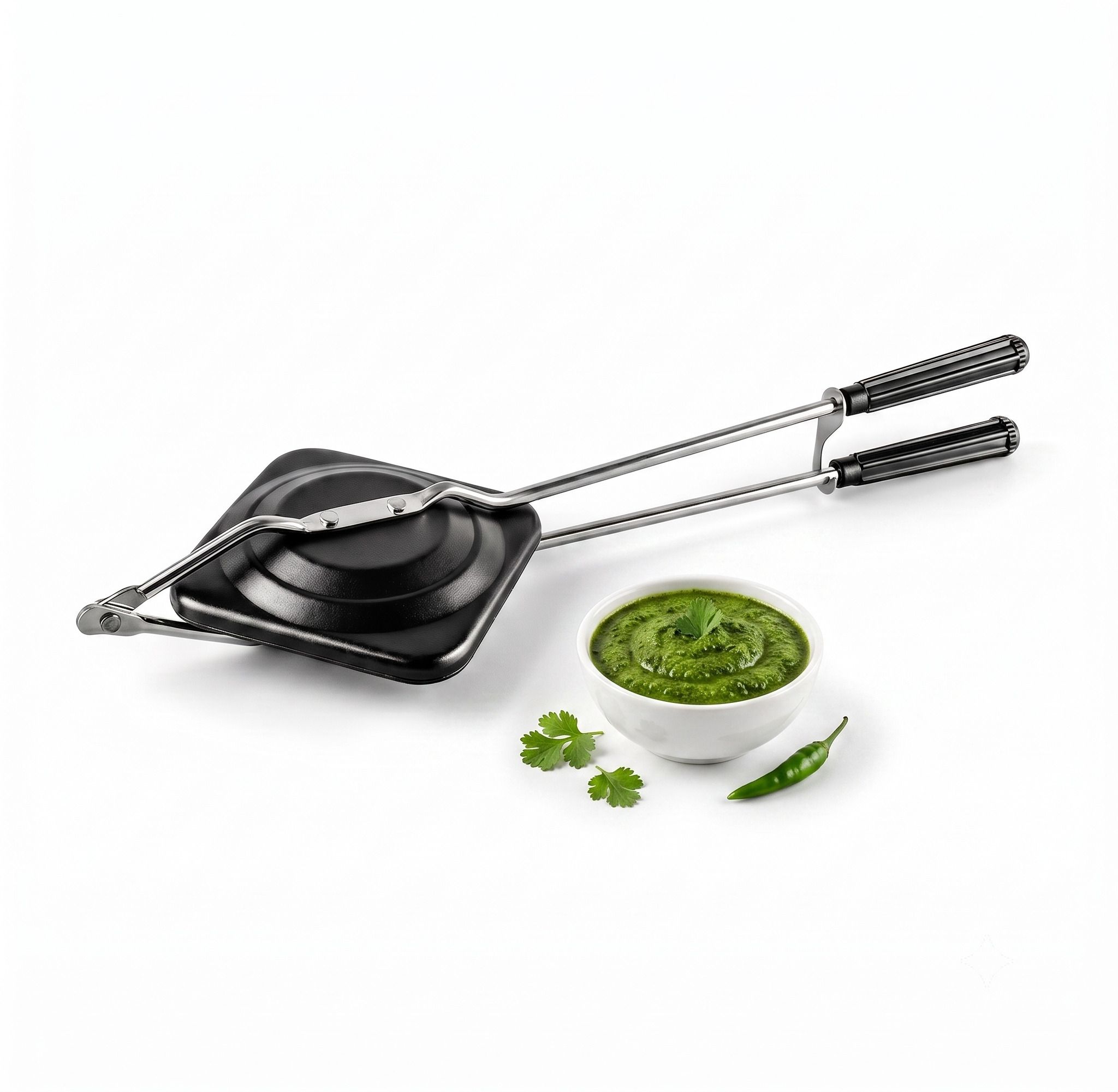 Double Coat Non-Stick Grill Sandwich Toaster | Gas Stove Compatible Grill, Toast-image-19