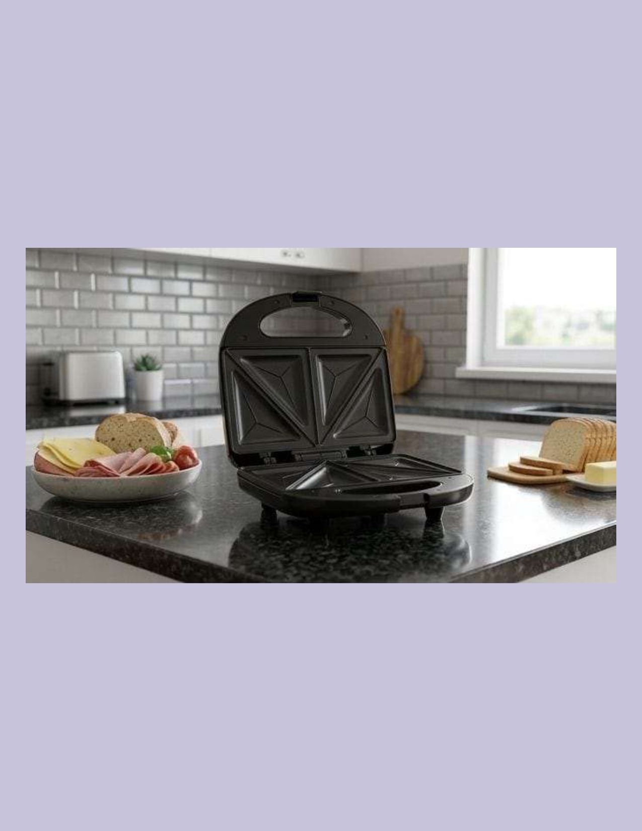 Grill Plates |Toast & Sandwich Maker | Easy Clean | Compact Design SD18 Grill Sandwich Maker-image-44