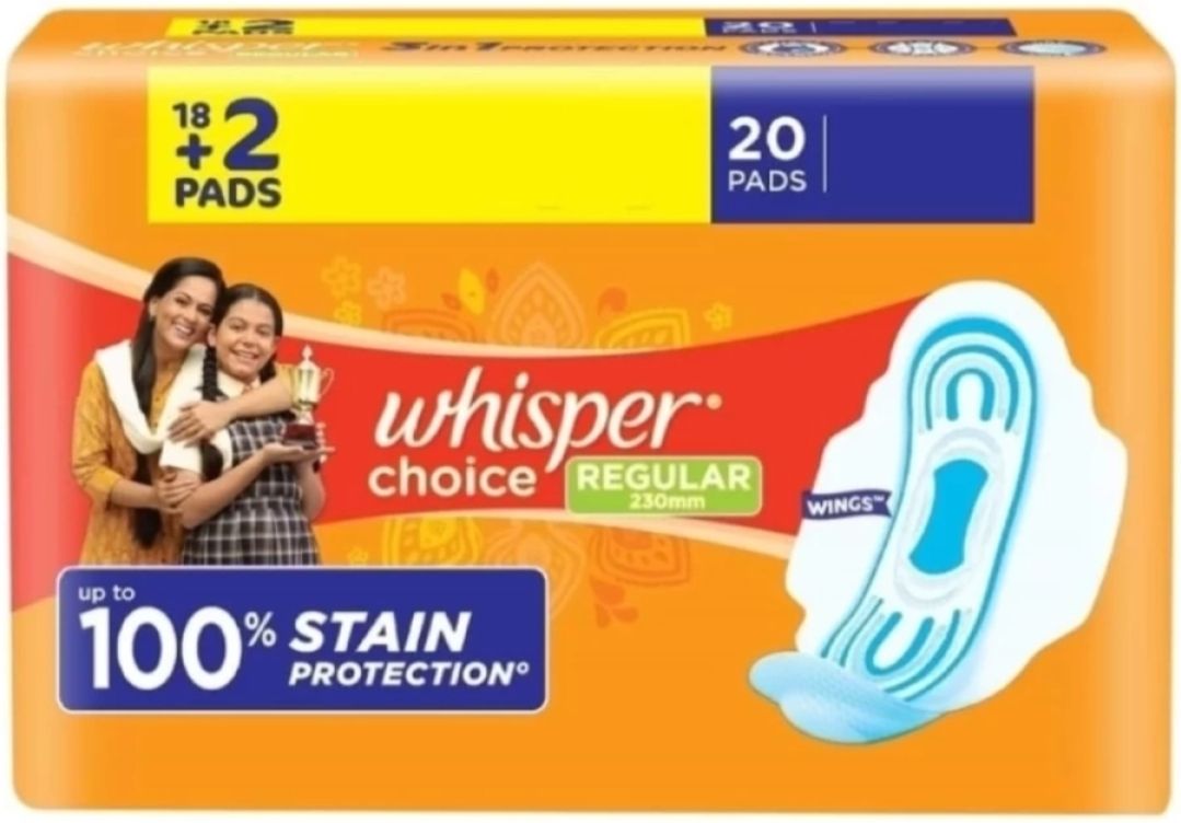 Choice Regular Wings 230 mm - 20 Pads Sanitary Pad (Pack Of 1) Sanitary Pad Sanitary Pad-image-26