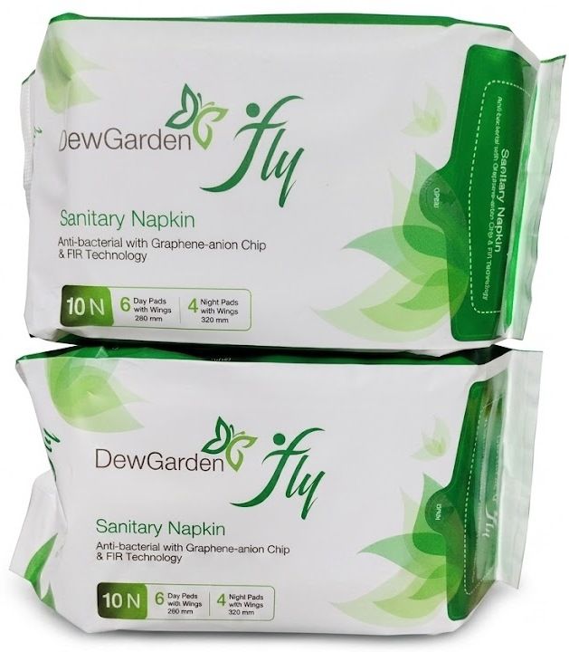 a2f DEW GARDEN FLY SANITARY NAPKIN PACK OF 2 Sanitary Pad-picture-2