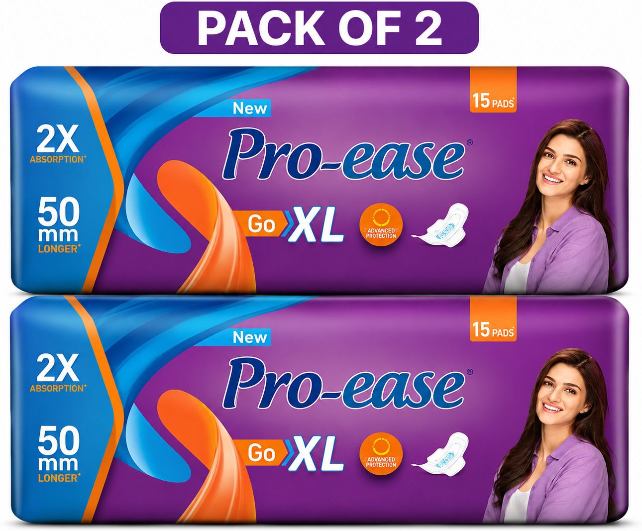 Ultra Absorbent Sanitary Pads | Soft Top Sheet | Leak Guard | Pack of 2 Sanitary Pad-image-21