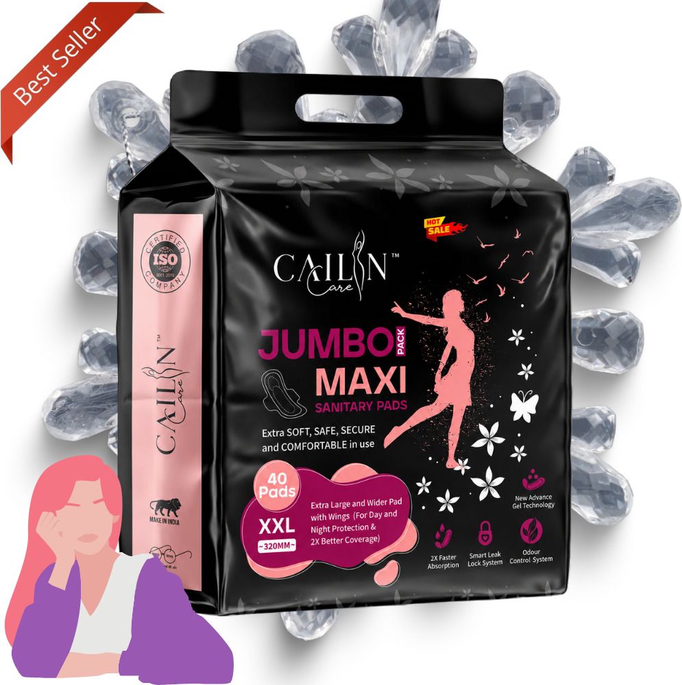 Fast Absorption XXL 320mm Soft Top Sanitary Pads with Wings Daily Care Sanitary Pad-image-43