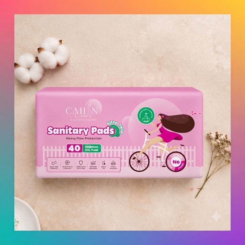 Ultrathin Sanitary Pad Size-XXL 320mm (Packet of 40)-3 Sanitary Pad-image-12