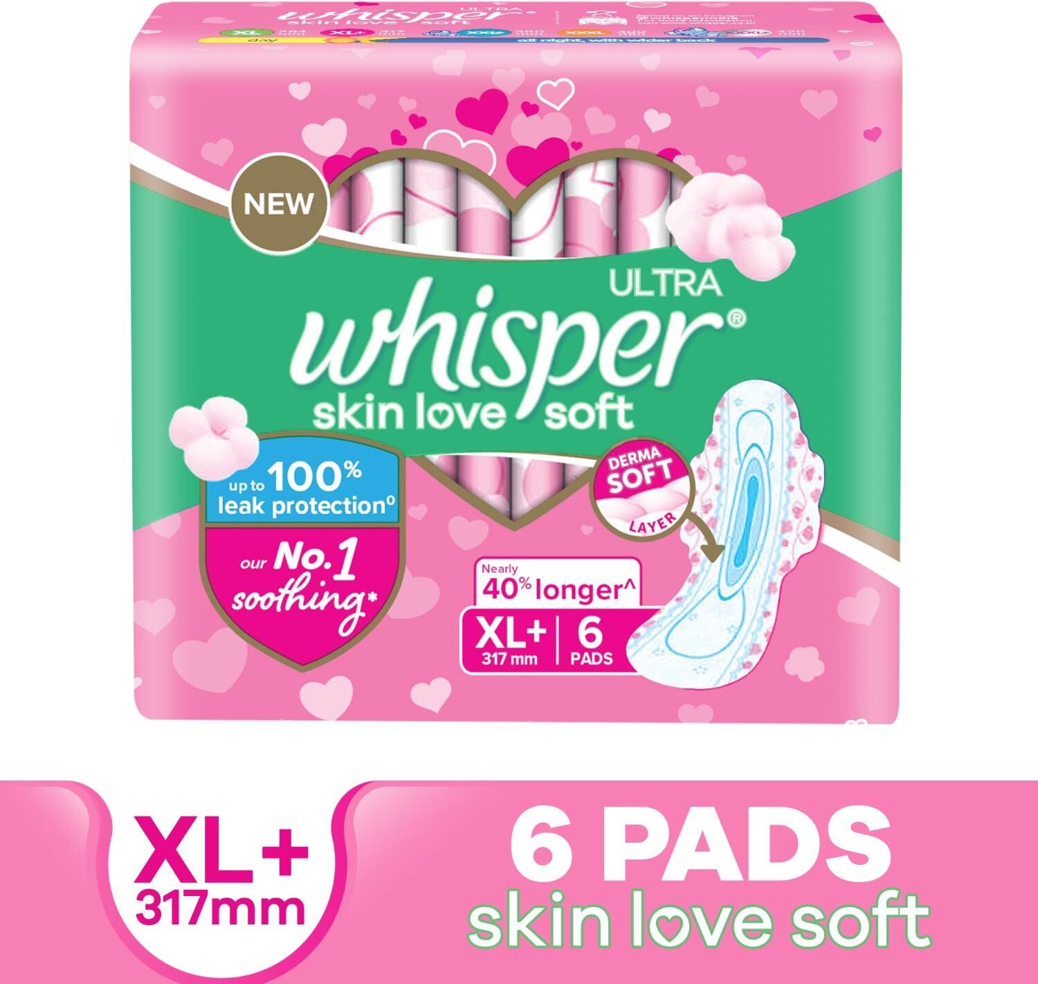 ULTRA SKIN LOVE SOFT XL+, COTTONY SOFT Sanitary Pad