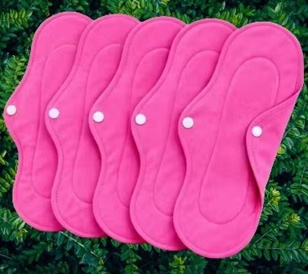 Reusable Washable Sanitary Cloth Pads -Pink -5 Sanitary Pad-image-6